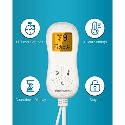 Weighted Heating Pad for Neck and Shoulders, Comfytemp 2.2lb Large Electric H...