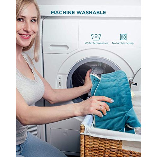 Weighted Heating Pad for Neck and Shoulders, Comfytemp 2.2lb Large Electric H...