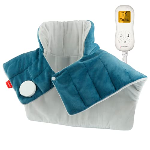 Weighted Heating Pad for Neck and Shoulders, Comfytemp 2.2lb Large Electric H...
