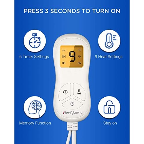 Wrapping Heating Pad for Pain Relief, Comfytemp 7"x 14" Mini Electric Heating...