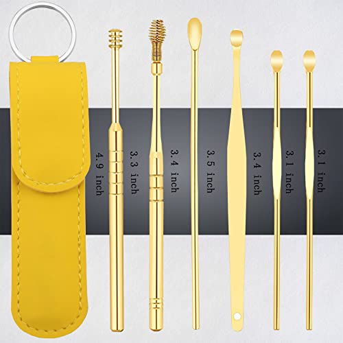 Innovative Spring Earwax Cleaner Tool Set, 6Pcs 360°Spiral Design Earwax Remo...