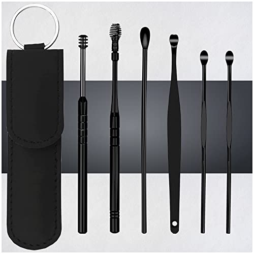 Innovative Spring Earwax Cleaner Tool Set, 6Pcs 360°Spiral Design Earwax Remo...