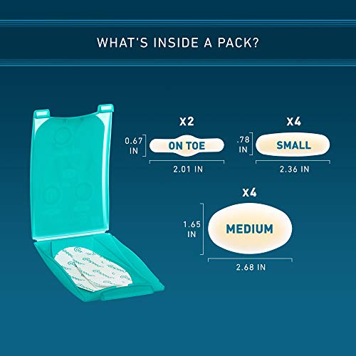 Compeed Advanced Blister Care 10 Count Mixed Sizes Pads (2 Packs), Hydrocollo...