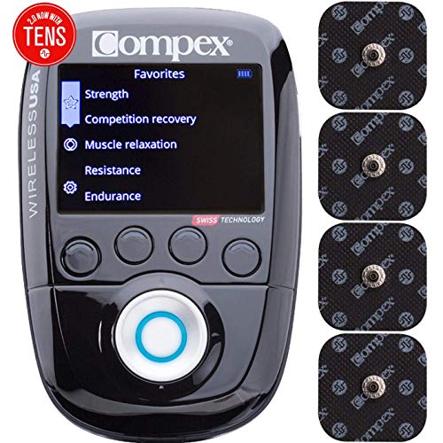Compex Wireless USA 2.0 Muscle Stimulator w/TENS Bundle Kit: Electric Muscle ...