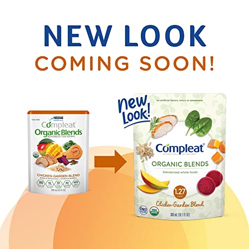 Compleat Organic Blends Chicken-Garden, 10.1 fl oz Pouch, 24 Count