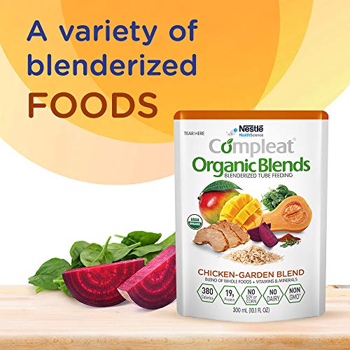 Compleat Organic Blends Chicken-Garden, 10.1 fl oz Pouch, 24 Count