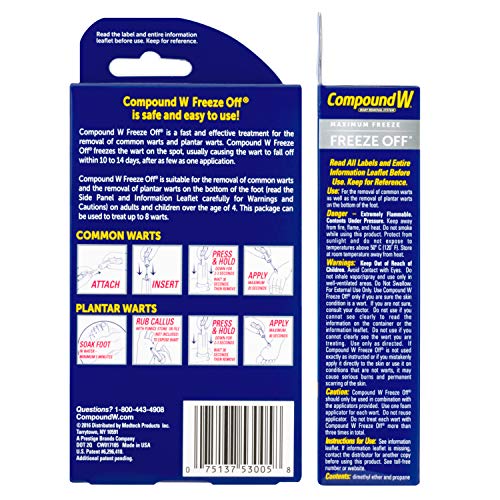 Compound W Freeze Off Wart Remover, 8 Applications