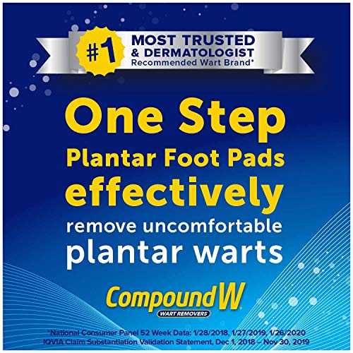 Compound W Maximum Stregth One Step Plantar Foot Pads 20 ea
