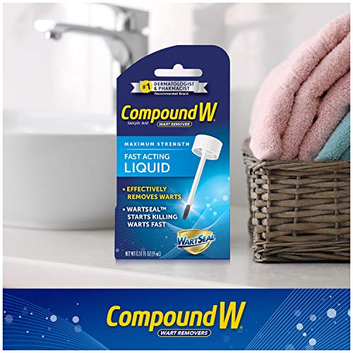 Compound W Maximum Strength Fast Acting Liquid Wart Remover, 0.31 fl oz