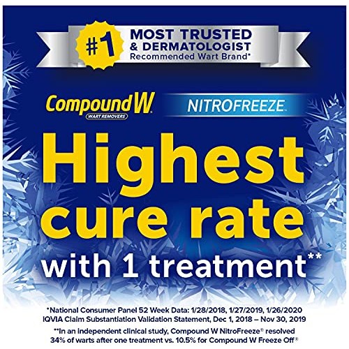 Compound W Nitrofreeze | Wart Removal | 1 Pen & 5 Replaceable Tips