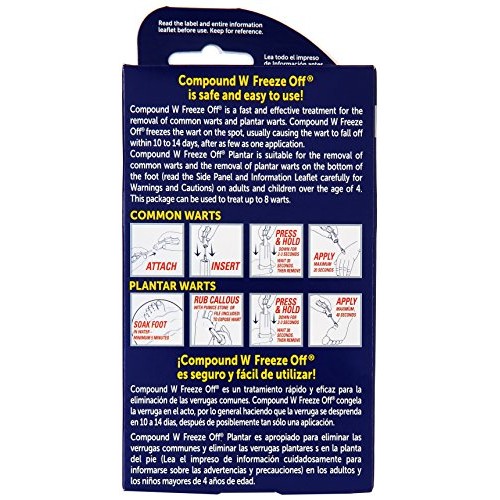 Compound W Wart Remover, Freeze Off Kit, 8 ct