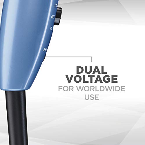 Conair 1600 Watt Compact Hair Dryer with Folding Handle, Dual Voltage Travel ...