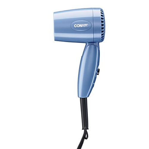 Conair 1600 Watt Compact Hair Dryer with Folding Handle, Dual Voltage Travel ...
