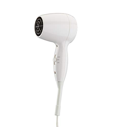 Conair 1600 Watt Wall-Mount Hair Dryer with LED Night Light, White