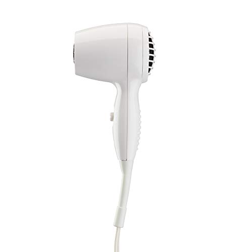 Conair 1600 Watt Wall-Mount Hair Dryer with LED Night Light, White
