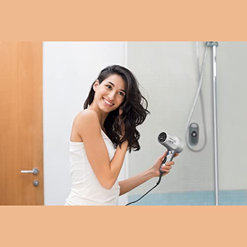 Conair 1875 Watt Compact Dual Voltage Travel Hair Dryer with Folding Handle, ...