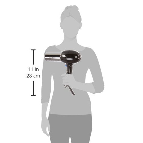 Conair 1875 Watt Full Size Pro Hair Dryer with Ionic Conditioning , Black / C...