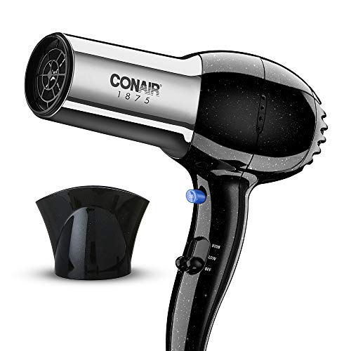 Conair 1875 Watt Full Size Pro Hair Dryer with Ionic Conditioning , Black / C...