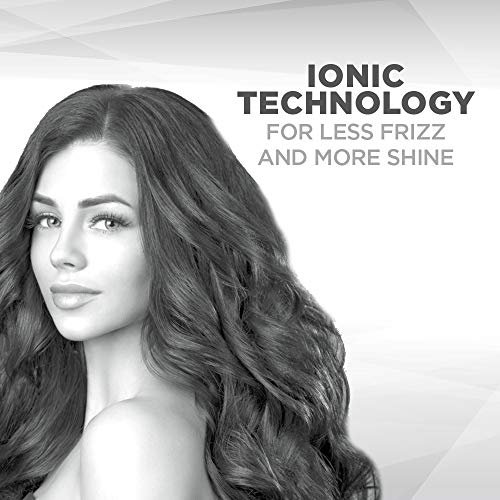 Conair 1875-Watt Ionic Ceramic Hair Dryer with Diffuser and Concentrator, Black