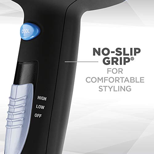 Conair 1875-Watt Ionic Ceramic Hair Dryer with Diffuser and Concentrator, Black