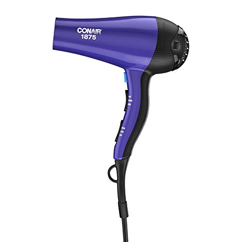 Conair 1875 Watt Style and Shine Hair Dryer; Purple/Black