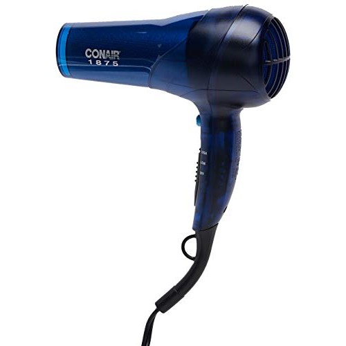Conair 1875 Watt Translucent Turbo Hair Dryer, Blue