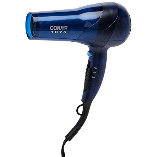 Conair 1875 Watt Translucent Turbo Hair Dryer, Blue