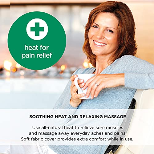 Conair Comfort Massaging Heating Pad for Back Pain and Sore Muscle Relief, Ex...