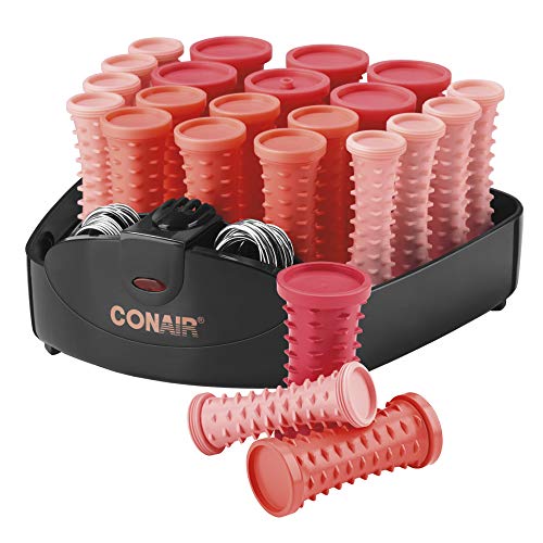 Conair Compact Multi-Size Hot Rollers , Coral, 20 Piece Assortment