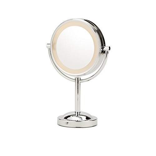 Conair Double-Sided Battery Operated Lighted Makeup Mirror - Lighted Vanity M...