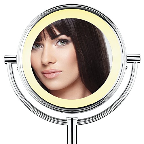 Conair Double-Sided Battery Operated Lighted Makeup Mirror - Lighted Vanity M...
