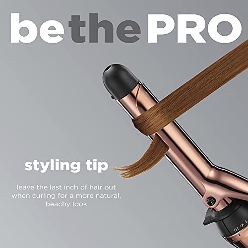 Conair INFINITIPRO BY Titanium 1Inch Curling Iron, Black / Rose Gold, 1 Count