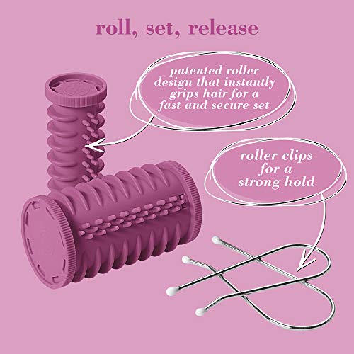 Conair Instant Heat Compact Hot Rollers, Perfect for On-The-Go Styling, Pink,...