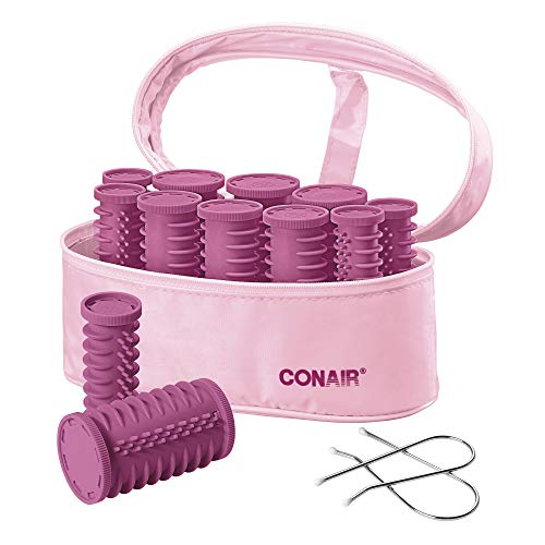 Conair Instant Heat Compact Hot Rollers, Perfect for On-The-Go Styling, Pink,...