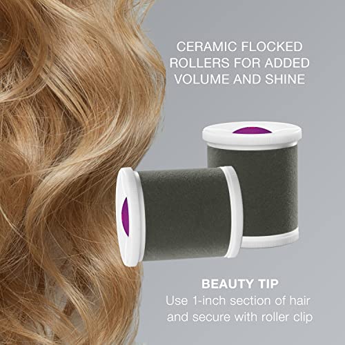 Conair Instant Heat Tourmaline Ceramic Flocked Hot Rollers, 2-inch Hot Roller...