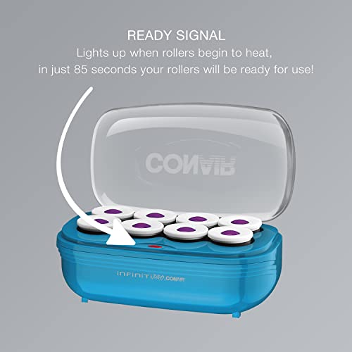 Conair Instant Heat Tourmaline Ceramic Flocked Hot Rollers, 2-inch Hot Roller...