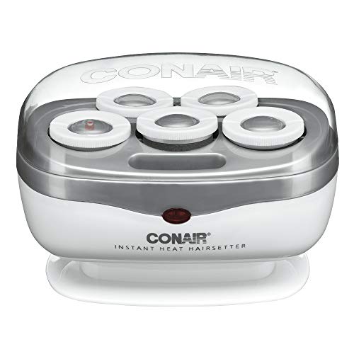 Conair Instant Heat Travel 1.5-Inch Hot Rollers, White, 5 Count