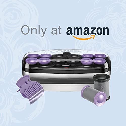 Conair Jumbo and Super Jumbo Ceramic Hot Rollers, Bonus Super Clips Included ...