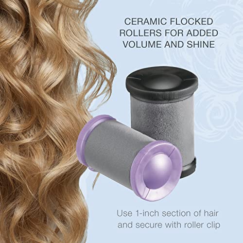 Conair Jumbo and Super Jumbo Ceramic Hot Rollers, Bonus Super Clips Included ...