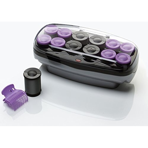 Conair Jumbo and Super Jumbo Ceramic Hot Rollers, Bonus Super Clips Included ...