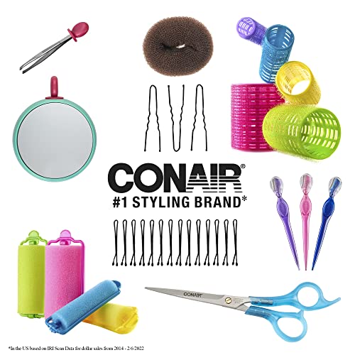 Conair Magnetic Rollers, Rollers: pink, purple, blue, orange, yellow, green; ...