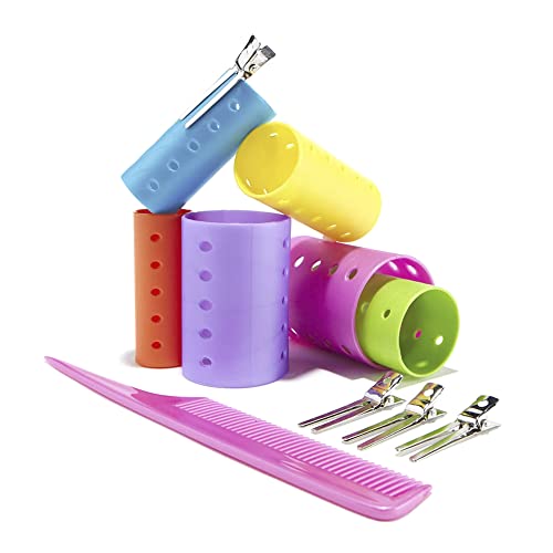 Conair Magnetic Rollers, Rollers: pink, purple, blue, orange, yellow, green; ...