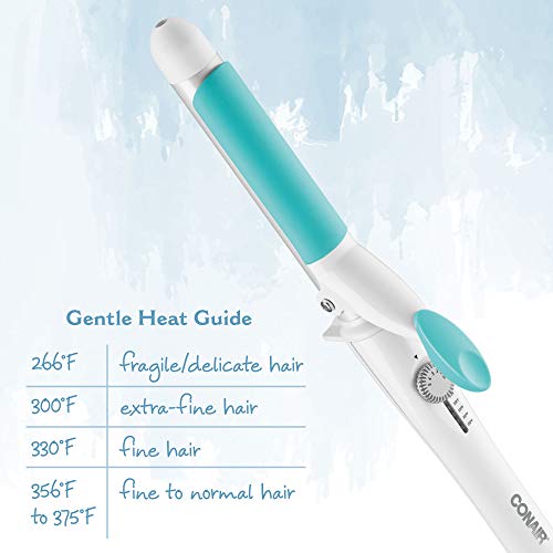 Conair OhSoKind For Fine Hair Curling Iron; 1-inch Curling Iron with Silicone...