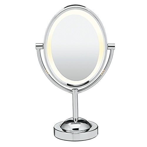 Conair Reflections Double-Sided Incandescent Lighted Vanity Makeup Mirror, 1x...
