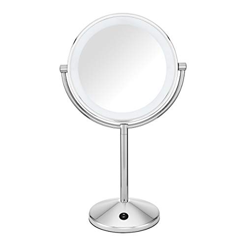 Conair Reflections Double-Sided LED Lighted Vanity Makeup Mirror, 1x/10x magn...