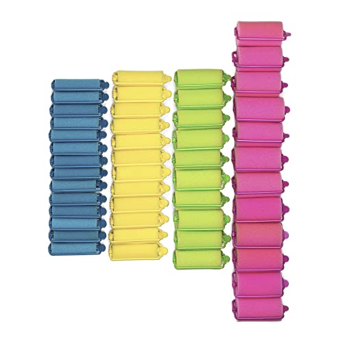 Conair Self-Fastening Foam Rollers in Reusable Zipper Case in Assorted Barrel...