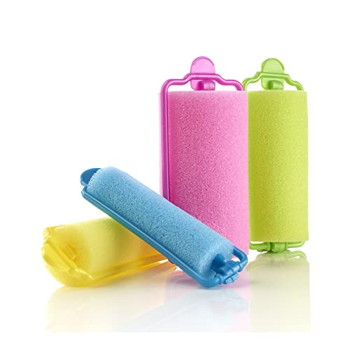 Conair Self-Fastening Foam Rollers in Reusable Zipper Case in Assorted Barrel...