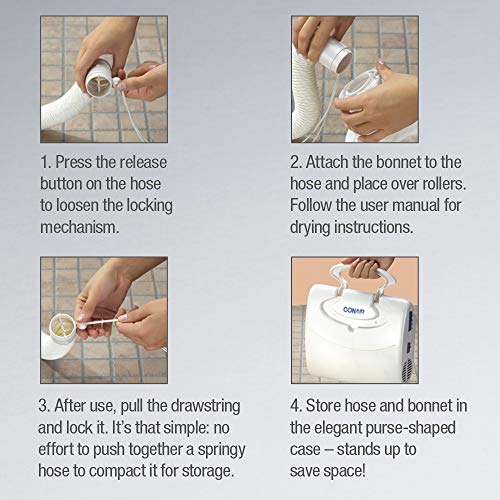 Conair Soft Bonnet Hair Dryer, Model SB1XR, White