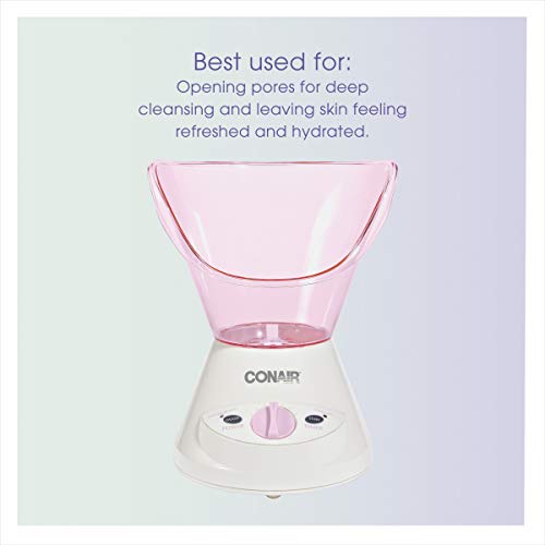 Conair True Glow by Gentle Mist Moisturizing Facial Sauna System with Facial ...