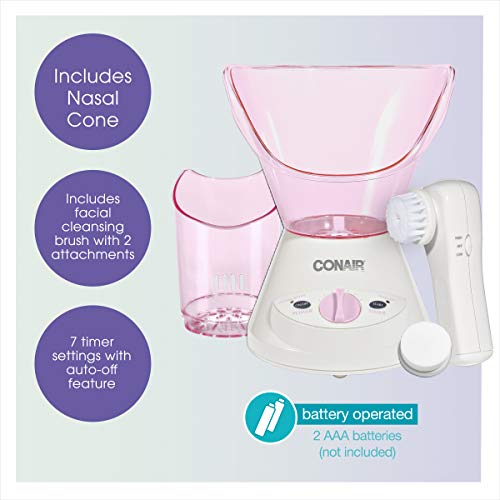 Conair True Glow by Gentle Mist Moisturizing Facial Sauna System with Facial ...